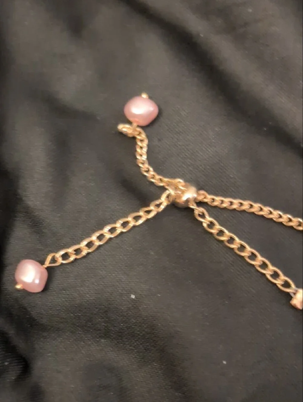 Delicate Pink Pearl & Faceted Crystal Bracelet with Gold Accents